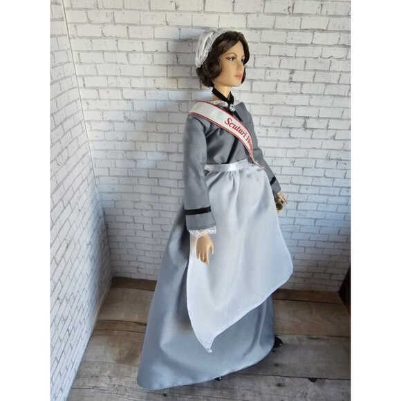 Mattel Barbie Signature Florence Nightingale Inspiring Women Doll Lamp Displayed - Picture 3 of 6
